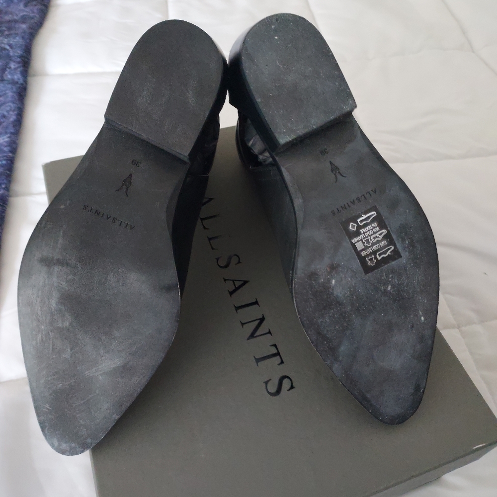 NIB Allsaints Naomi booties, black, 9 - Picture 5 of 6